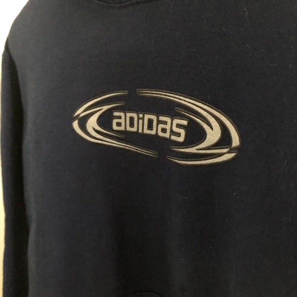 Navy blue adidas hoodie (S) - Picture 3 of 4